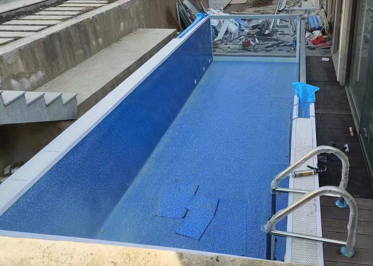 钢结构胶膜玻璃池